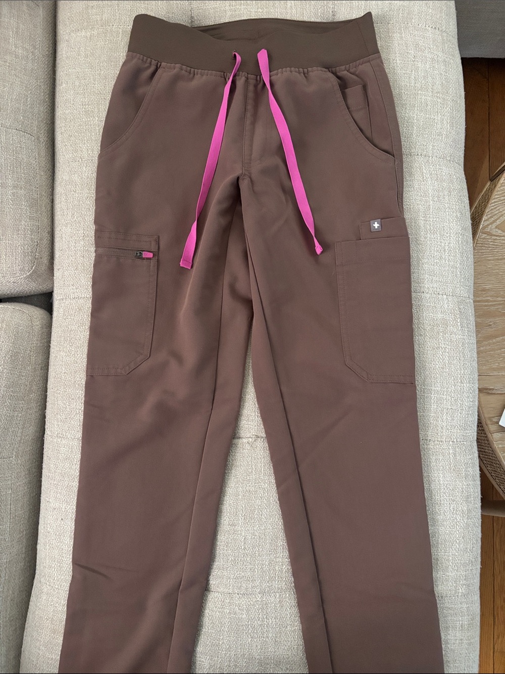 Brown Figs Yola Scrub Pants